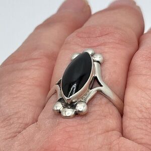 Sterling & Onyx Ring!